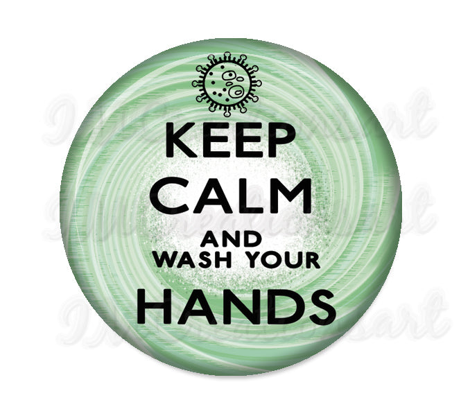 Keep Calm and wash your Hands (green)