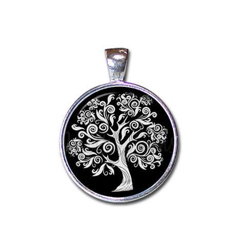 Whimsical Swirly Oak Tree