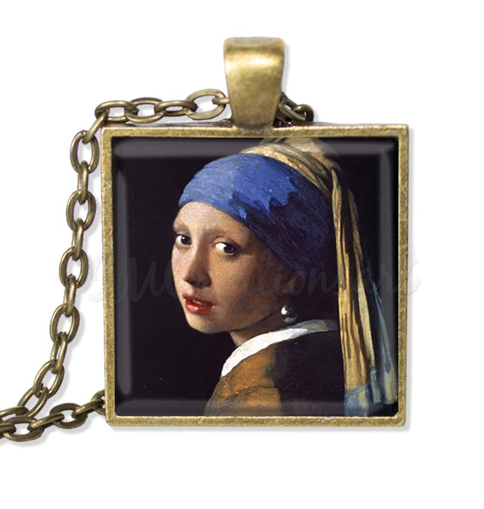 Vermeer's Girl With Pearl (square)
